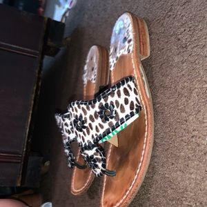 Jack Rogers animal print sandals